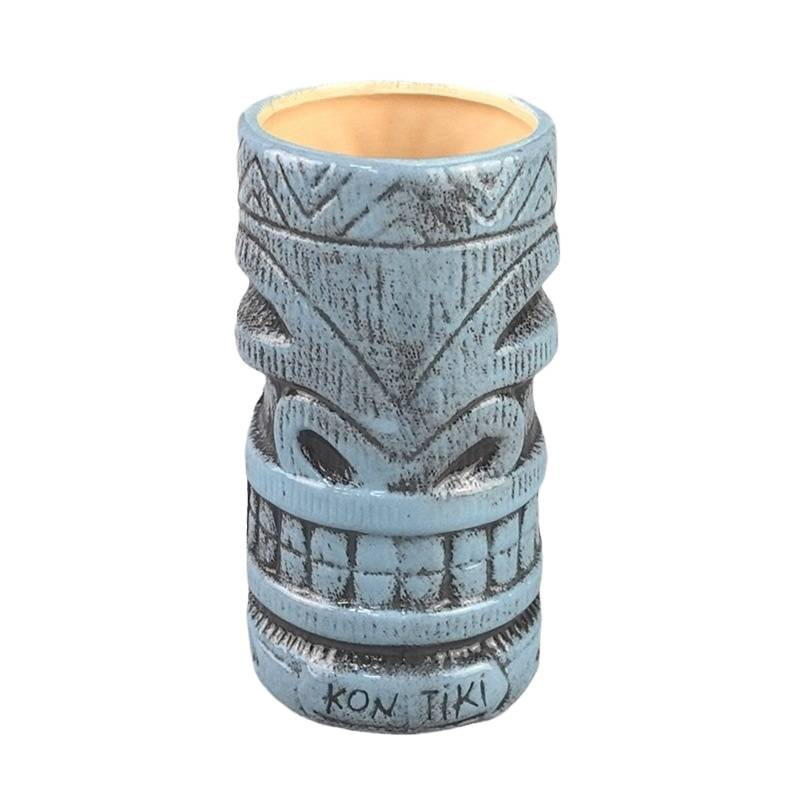 Tazas de cerámica Tikki en relieve Totem Tazas de bar de Hawaii Tazas de cóctel Tazas de bar nórdico universal