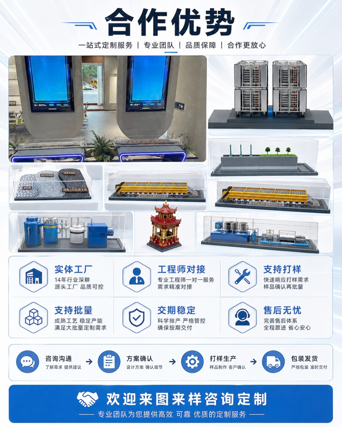 3D printing mold industrial equipment model miniature landscape mockup aluminum alloy 3D printing silicone replica mold