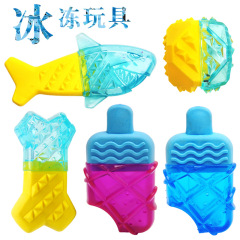 Cross-border Pet Toy TPR Dog Bite-Resistant Chewable Ball &mdash; Summer Water-Filled & Frozen Bone-Shaped Dog Toy for Cooling Down