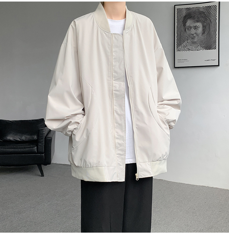 Men's Pilot Baseball Jacket American Style Spring Autumn Green_voghion.com