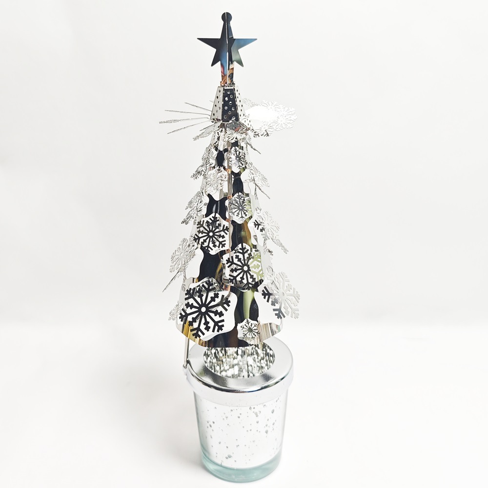 FUENTE fabricante Amazon INS creativo regalo de Navidad aromaterapia cono luz y sombra romántica giratoria Candelabro Linterna