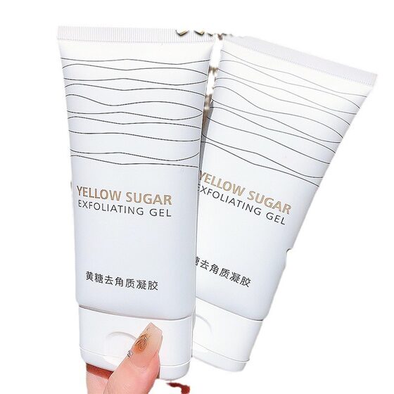 Yellow sugar exfoliating gel 150mL facial cleansing facial exfoliating body deep scrub factory in stock