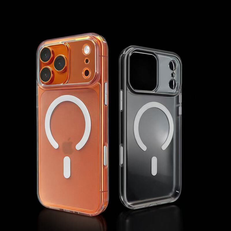 Suitable for Apple Iphone17 Mobile Phone Case New Magnetic Magsafe Transparent Frosted Anti-Fall Pro Max Protective Case
