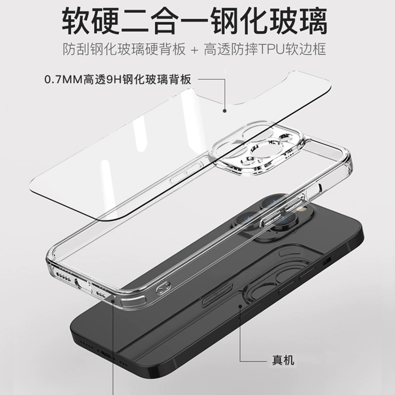 Совместимый стеклянный чехол для телефона Apple, линза, iPhone 16, защитный чехол, iPhone, 16ProMax, защита от падения