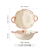 Sunny day-9.5 inches large soup bowl with two ears*1
