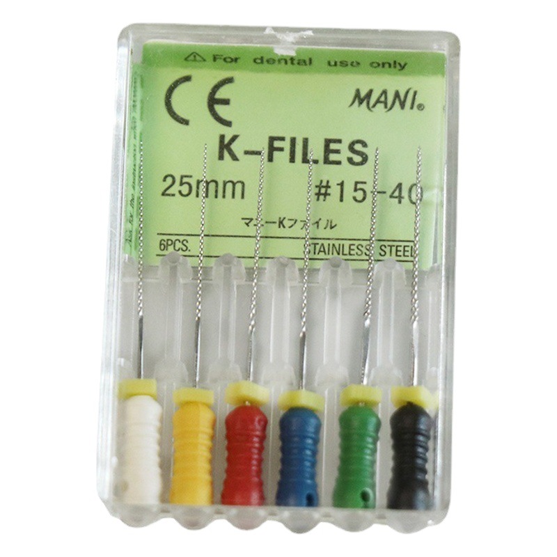 Dentales Archivo de conducto radicular de acero inoxidable material oral Acero inoxidable K archivo H archivo R mano Super elástico no fácil de romper al por mayor