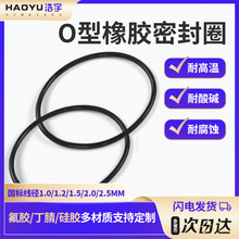 防水密封硅胶圈现货线径1.2/1.5/1.8NBR密封圈汽车机械橡胶密封圈