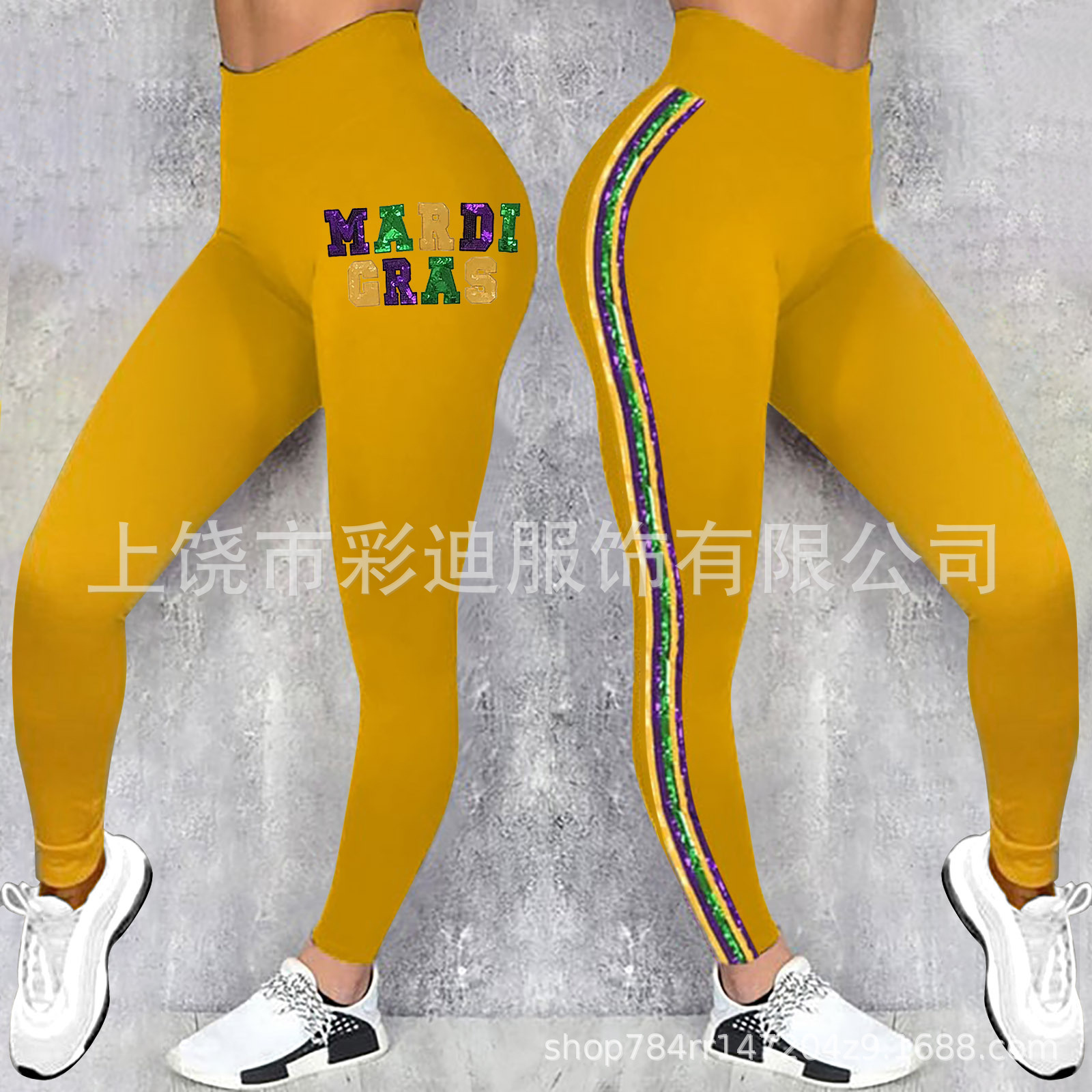 Leggings de mujer con estampado digital de cintura alta para yoga, novedad de primavera 2026 para sitios independientes de Amazon transfronterizos