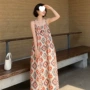 瘦长款宽松夏季印花连衣裙