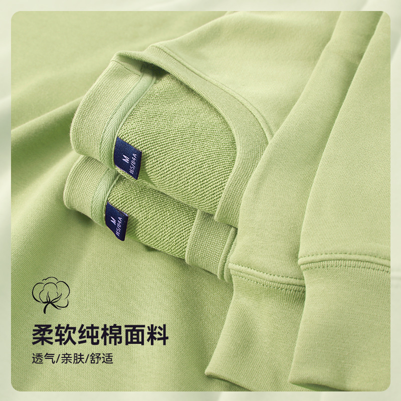 Customized Sweatshirts with Logo Printing, Work Clothes, Autumn and Winter Corporate Group Uniforms, Embroidered Long-Sleeved Round-Neck Work Clothes, DIY