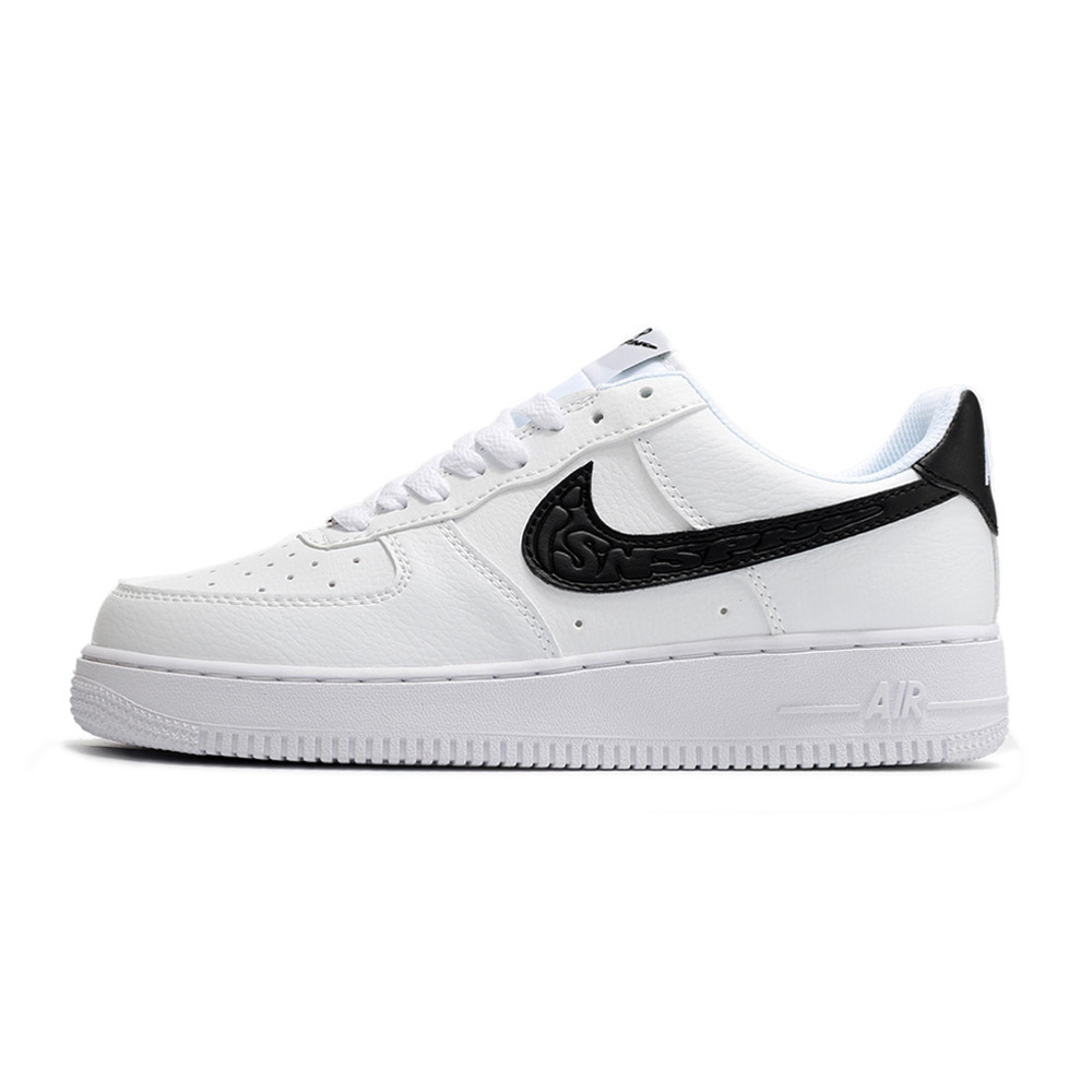 Naike Guan Air Force One Zapatos casuales para hombres y mujeres Zapatos blancos bajos clásicos de todo fósforo AF1 Pareja Zapatillas de deporte al aire libre
