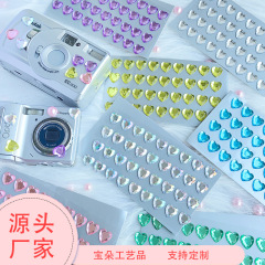 人気のインスタイルの宝石ダイヤモンドステッカー、アクリルダイヤモンドステッカー、女の子用DIYダイヤモンドステッカー、ラブダイヤモンドステッカー