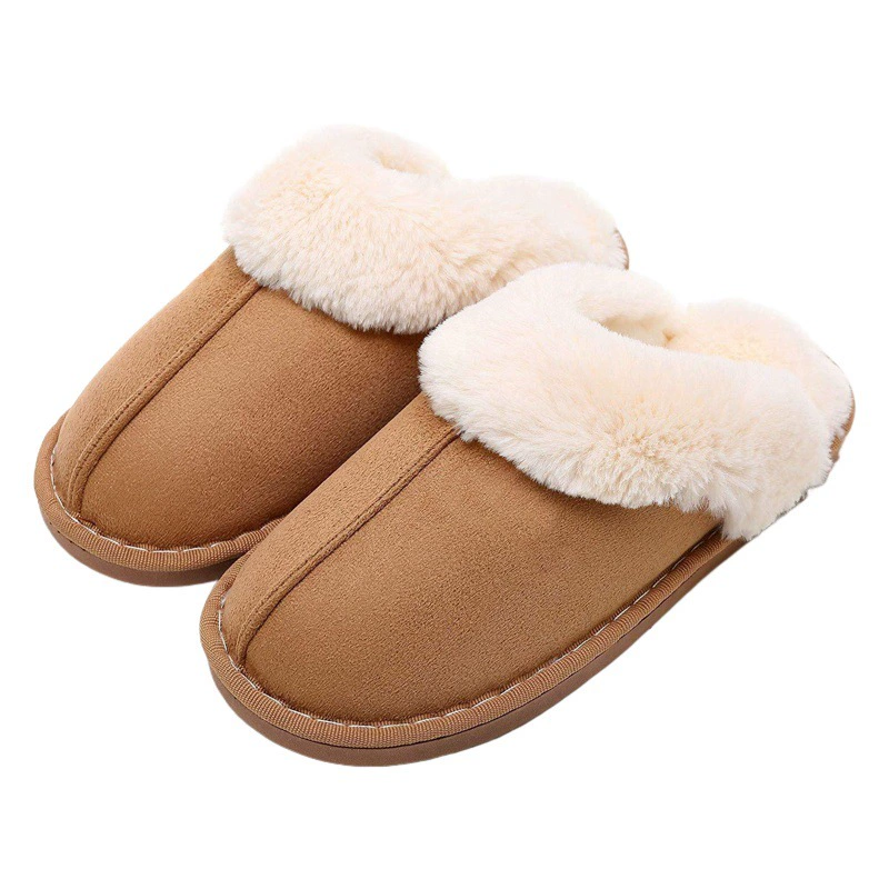 Осенне-зимние домашние тапочки на резиновой подошве TPR, мужские и женские теплые тапочки для дома и улицы, хлопковые тапочки оптом