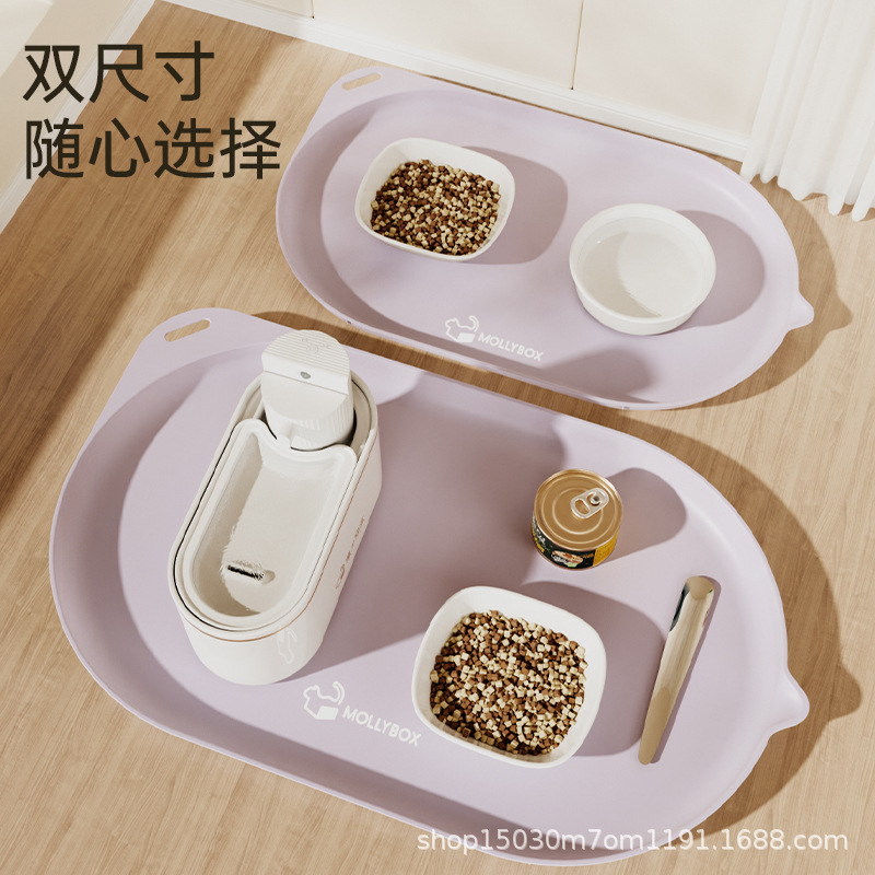 ペット用キャットフードプレースマット、防水性と滑り止め、猫用ボウル、犬用大型食事マット、ディナープレート、キャットフードボウル、猫用ボウル|undefined
