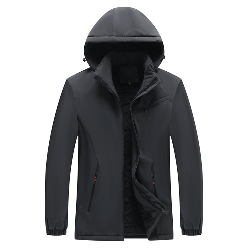 Al Aire Libre invierno más tamaño chaqueta de los hombres forrado de lana engrosada caliente extra grande a prueba de viento a prueba de lluvia de mediana edad y ancianos ropa de Montañismo