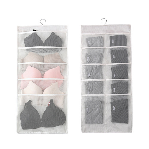 Dropshipping underwear storage bag, bra and sock storage hanging bag, household sock double-sided storage bag