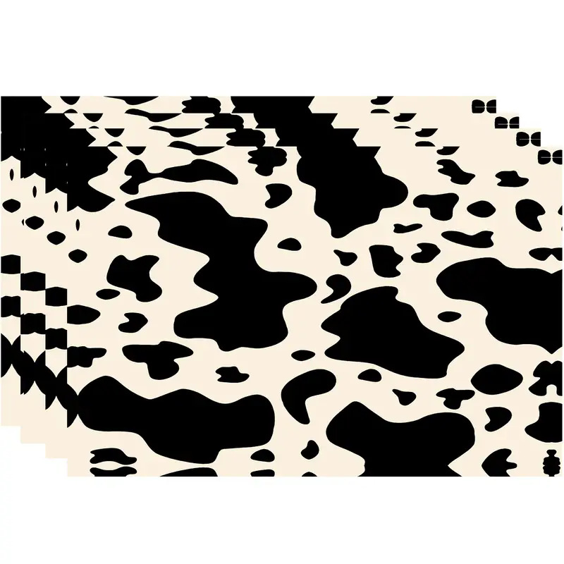 Transfronterizos lino almohadilla de mesa Aliexpress TEMU Amazon almohadilla de mesa cuadrada búfalo rojo almohadilla de Navidad Día de la Independencia