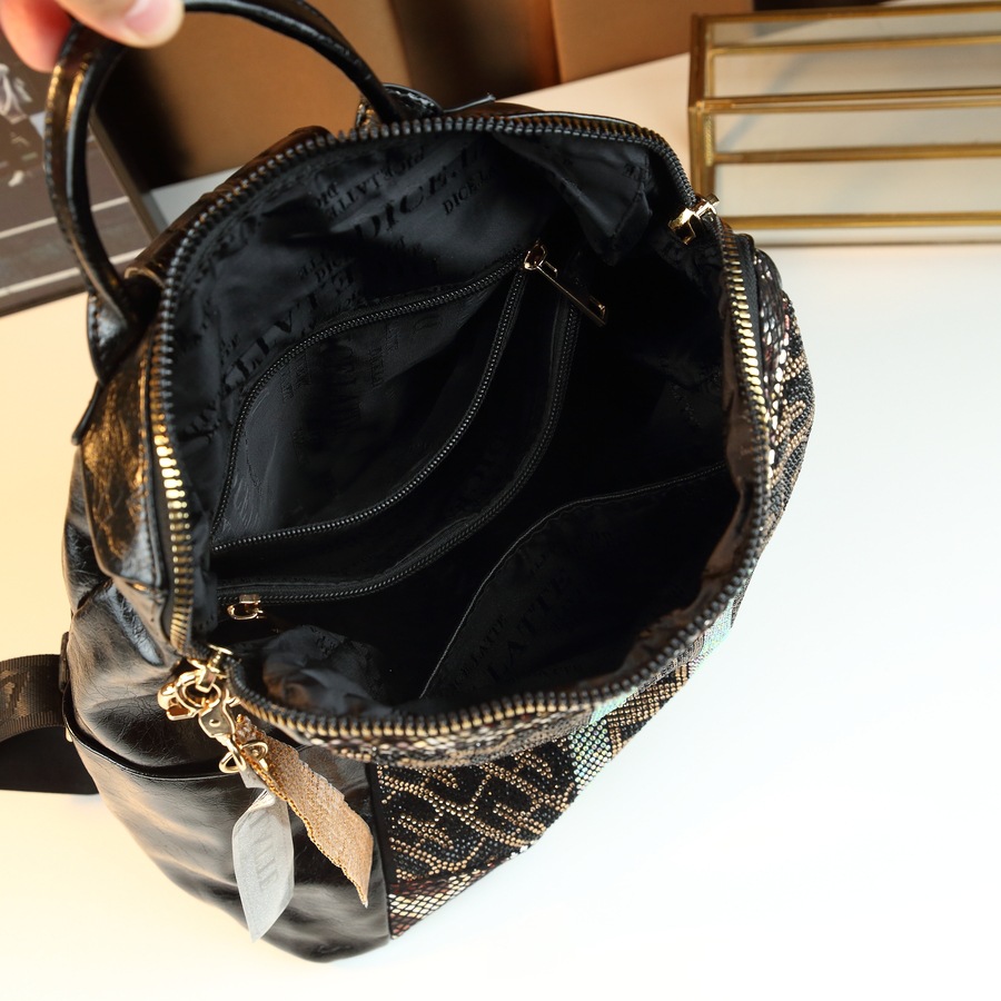 Women's Sequined Backpack Korean Style Soft Leather Anti-Theft Casual Travel Multifunctional Crossbody Bag_voghion.com