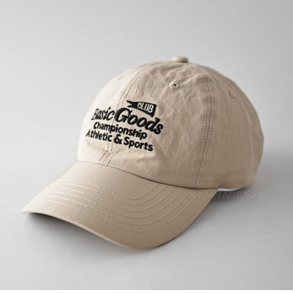 Nueva gorra de béisbol de secado rápido de letras de color de contraste de verano para hombres y mujeres, estilo de pareja, sombrero de lengua de pato casual simple y transpirable