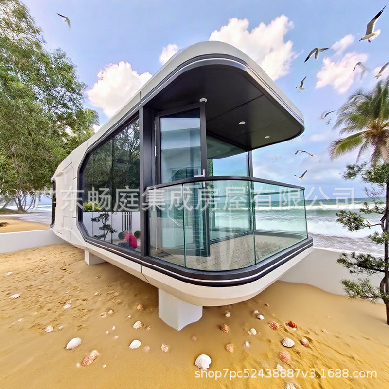 Smart Space Capsule Homestay Room Fireproof, Moisture-Proof and High-Temperature Resistant Hotel Independent Four-Legged Movable Room Manufacturer Smart Space Capsule Homestay Room Fireproof, Moisture-Proof and High-Temperature Resistant Hotel Independent Four-Legged Movable Room Manufacturer