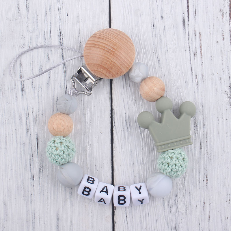 Cadena de chupete de silicona caliente suministros para bebés cadena anti-caída Cadena de chupete Amazon AliExpress anti-perdida