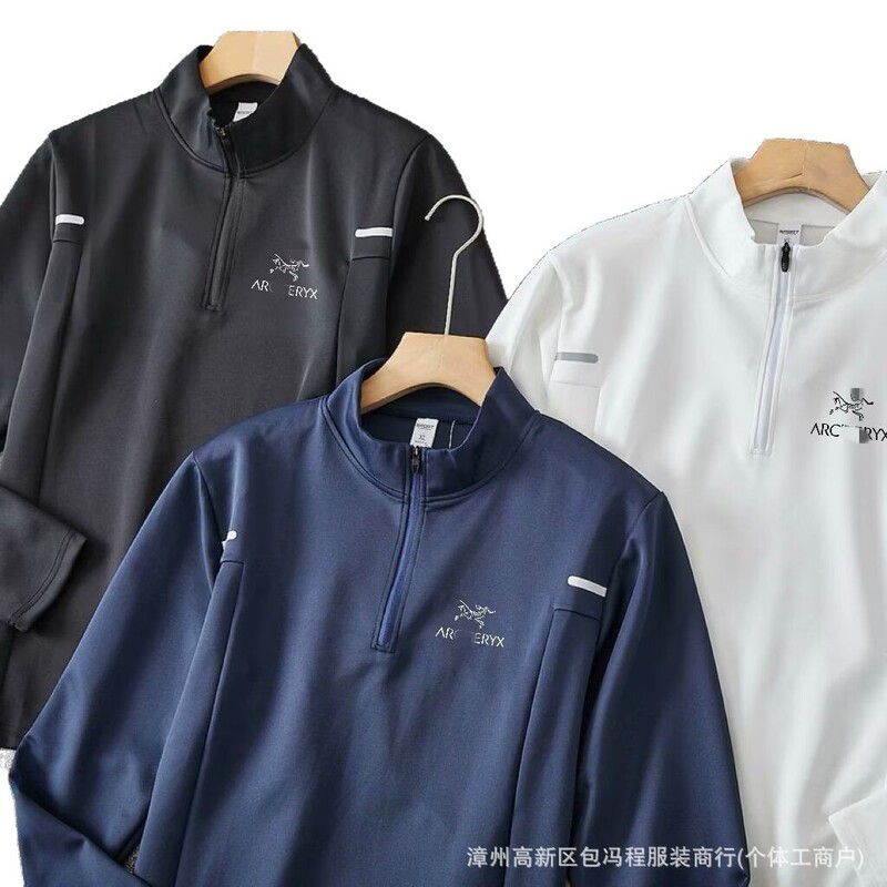 2025新款半拉链式薄款卫衣户外运动跑步健身长袖卫衣休闲百搭卫衣|undefined