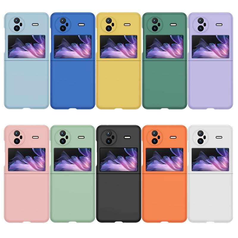 Aplicable a VIVO X FLIP pantalla plegable cubierta de teléfono celular PC piel esmerilado todo incluido bisagra protector de teléfono celular a prueba de caídas