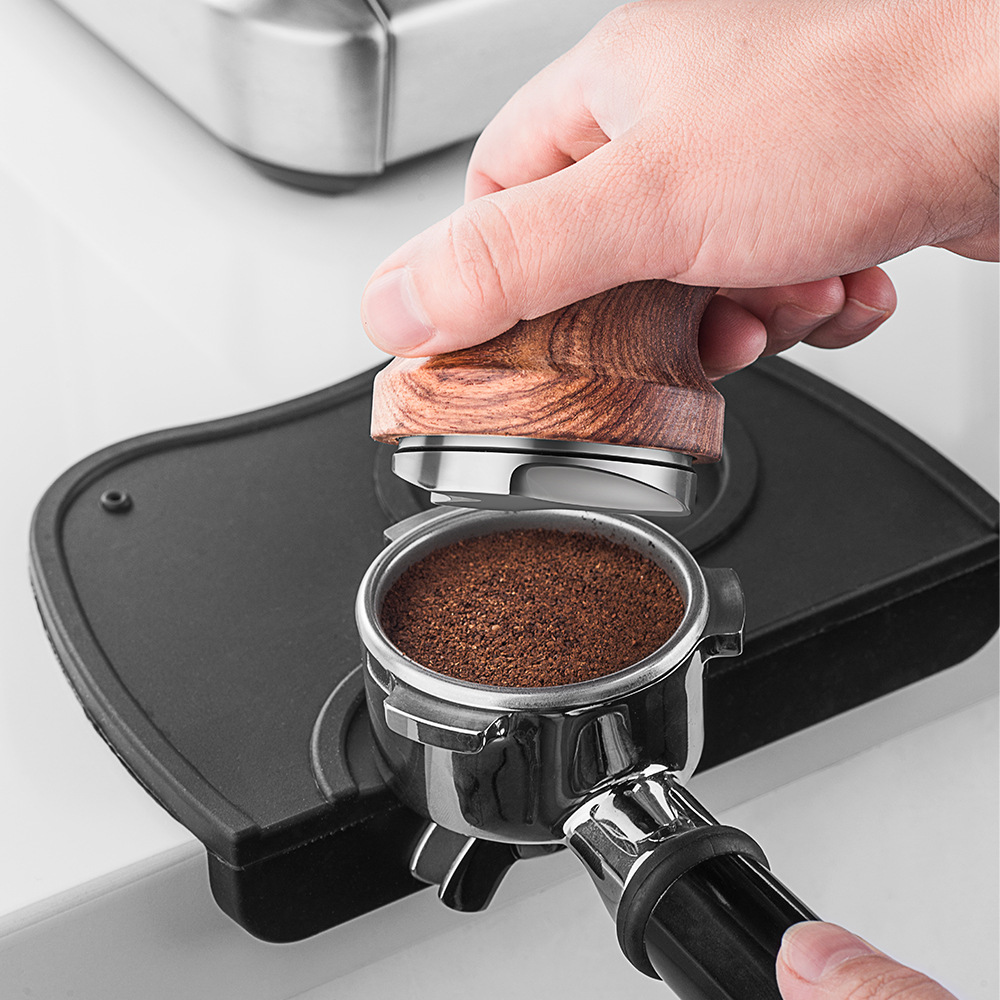 Fabricante de polvo de tela de café Acero inoxidable Fabricante de polvo de tela de tres pulpa Polvo plano Prensa 51/53/58 Relleno de polvo de café