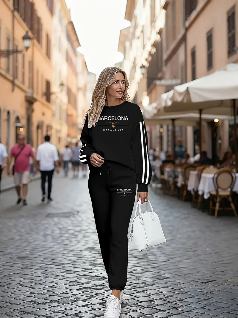Damen-Fleeceanzug, lässig-sportlich, Herbst/Winter, Davidson-Stoff, 250 g/m², bedruckt_voghion.com