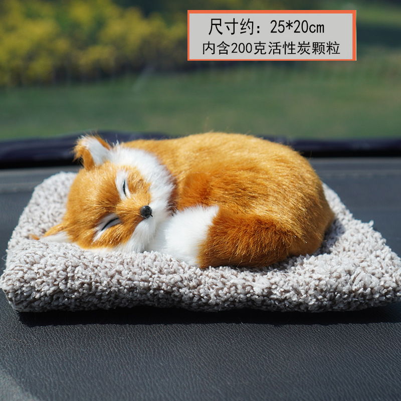 Llamará bolsa de carbón de bambú, simulación de perros, gatos, adornos para el hogar, adornos para el hogar, juguetes de peluche lindos, purificación de aire para automóviles.