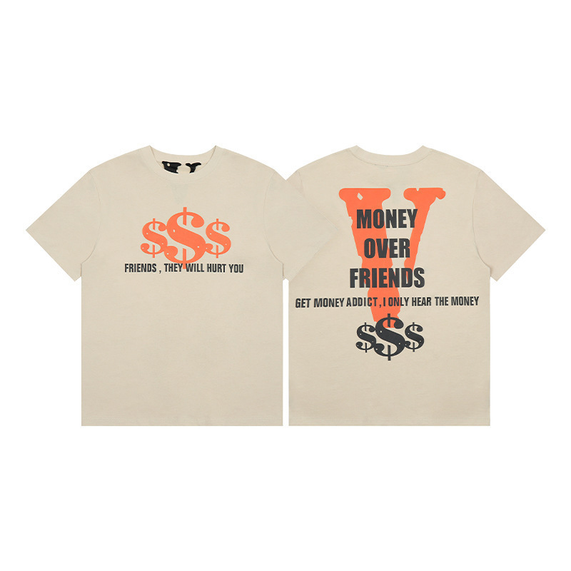 外単VLONE FOG潮牌大v字母Logo桜半袖スケッチ刺繍唇印落書きプリントtシャツ|undefined