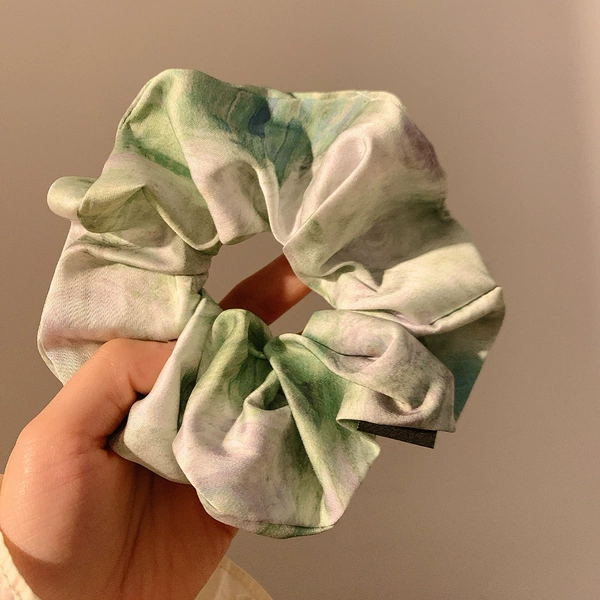 1# tie-dye satin-green about 12cm