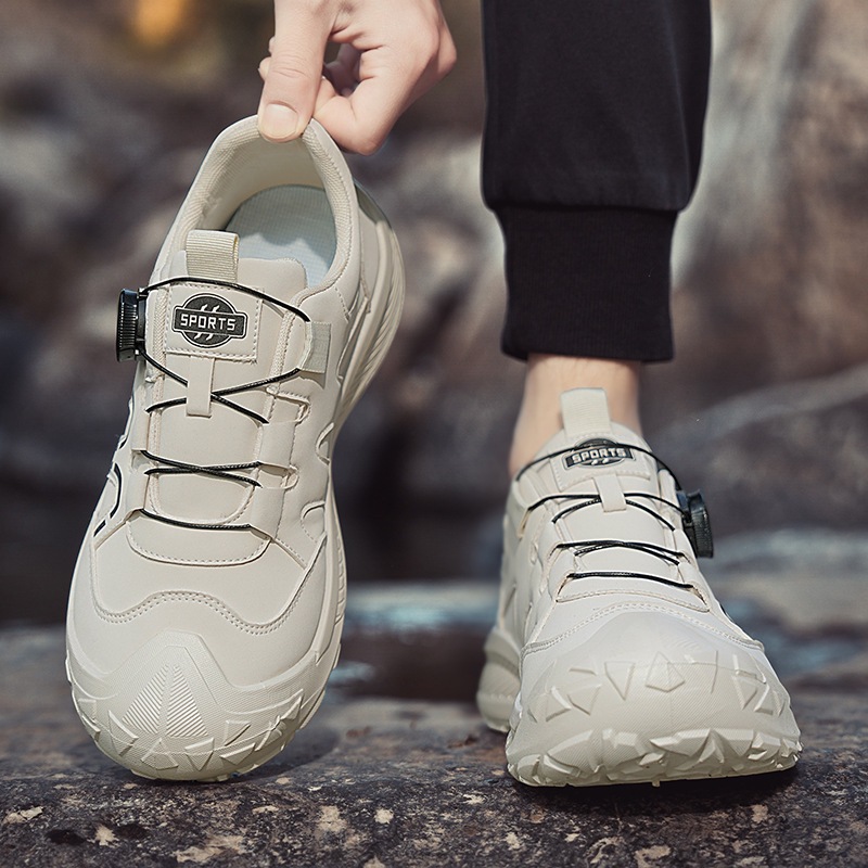 2025 chatter con alta calidad en vivo cuero impermeable botón giratorio zapatos de skate casuales de estilo de puerto zapatos de skate de hombre