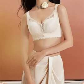 琪S3509#精美尾货内衣批发亲亲棉34-40薄BC杯聚拢侧收四排扣文胸