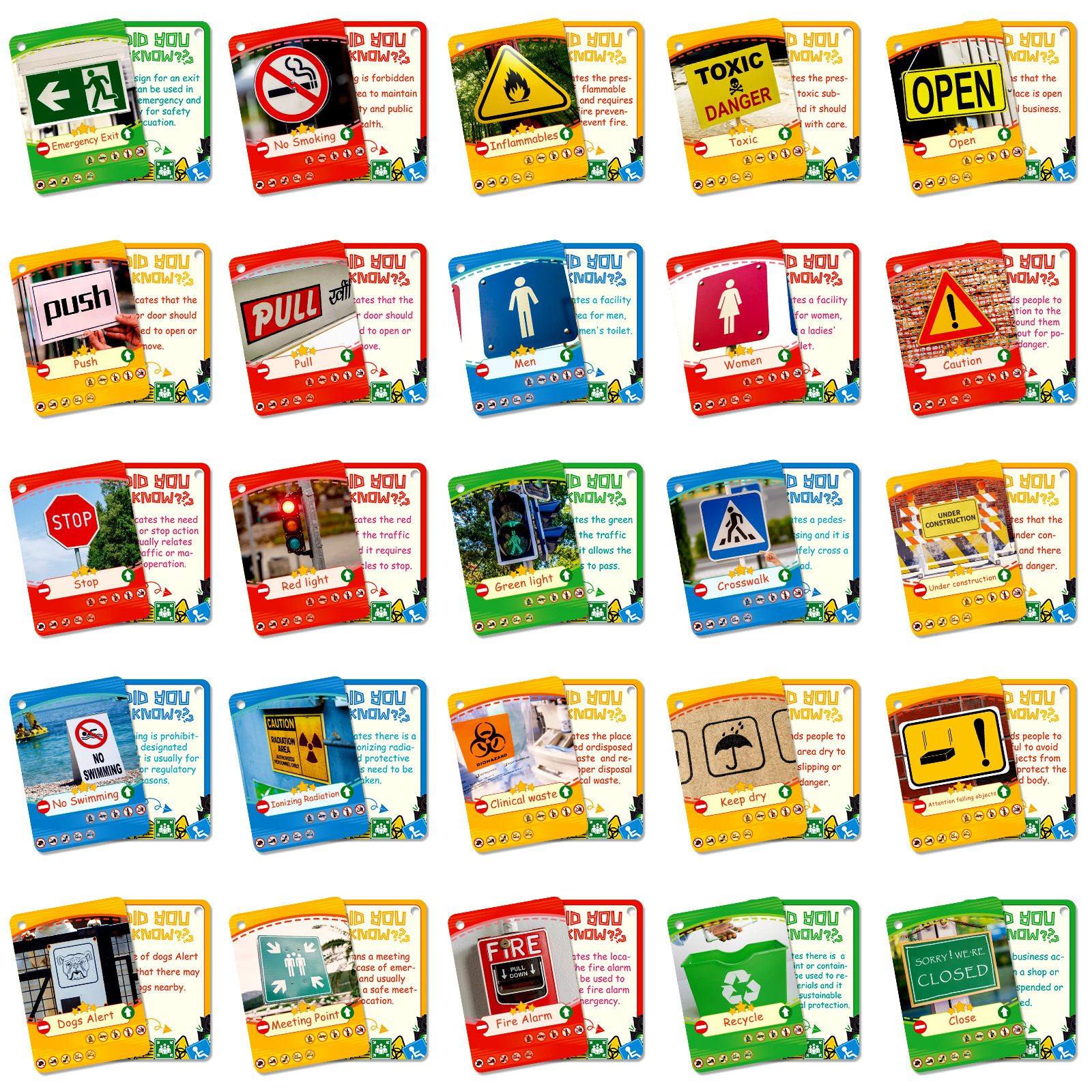 50 Pieces Of Cross-border New Realistic Cognitive Cards For Children's Early Education And Parent-child Interactive_voghion.com