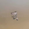 Zircon planet ear cuff/left