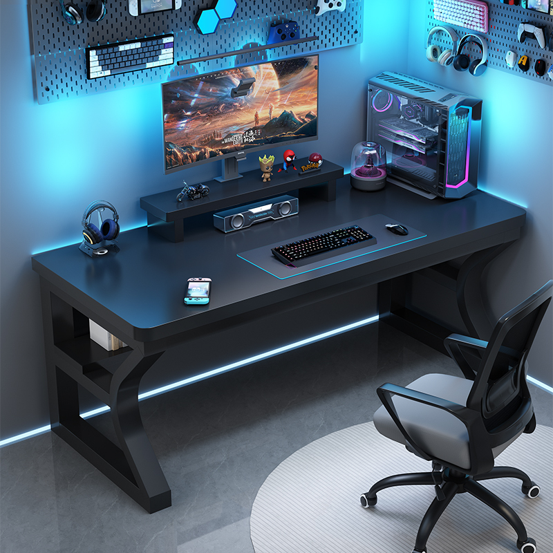 Solid Wood Computer Desk, Desktop Desk, Office Desk, Simple Home Bedroom Desk, Simple Gaming Desk Solid Wood Computer Desk, Desktop Desk, Office Desk, Simple Home Bedroom Desk, Simple Gaming Desk