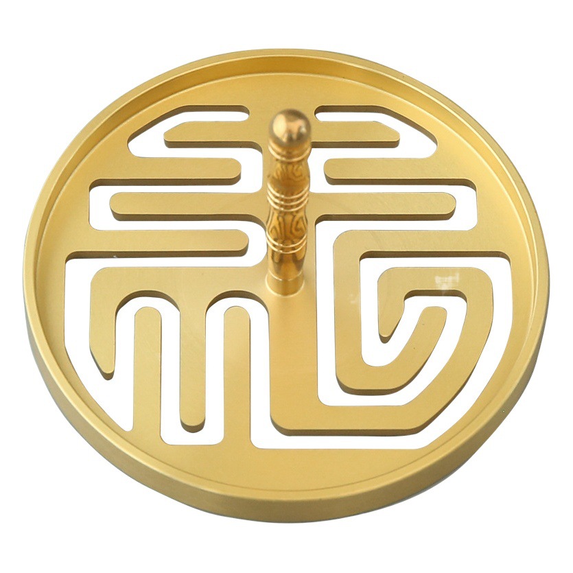 Fragrant seal tools brass incense mold incense print incense extension mold incense way entry full set of seal play extension incense sandalwood ash bet