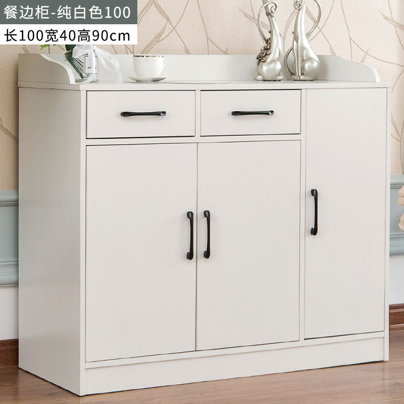 Moderno simple armario de comedor casero de almacenamiento de cocina armario de té de madera clara con cajón fábrica al por mayor