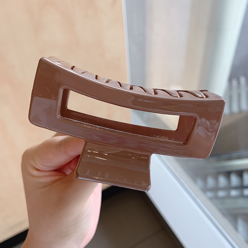 Clip de agarre, gran cantidad de cabello, horquilla esmerilada, horquilla simple, horquilla de tiburón, nuevo y exquisito tocado de alta gama, horquilla femenina