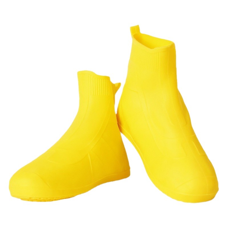 Waterproof Silicone Rain Shoe Covers for Men and Women, Non-Slip and Wear-Resistant, Suitable for Adults, for Use in Rainy Days