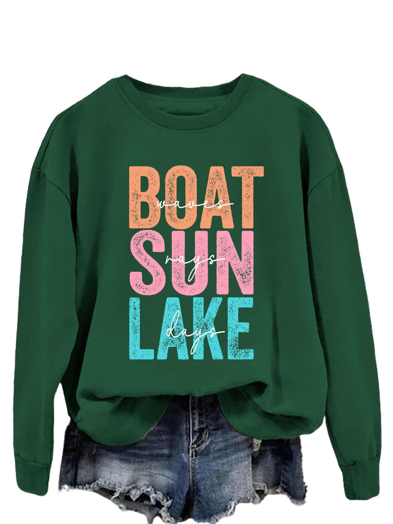 dark green sweater (white color picture)