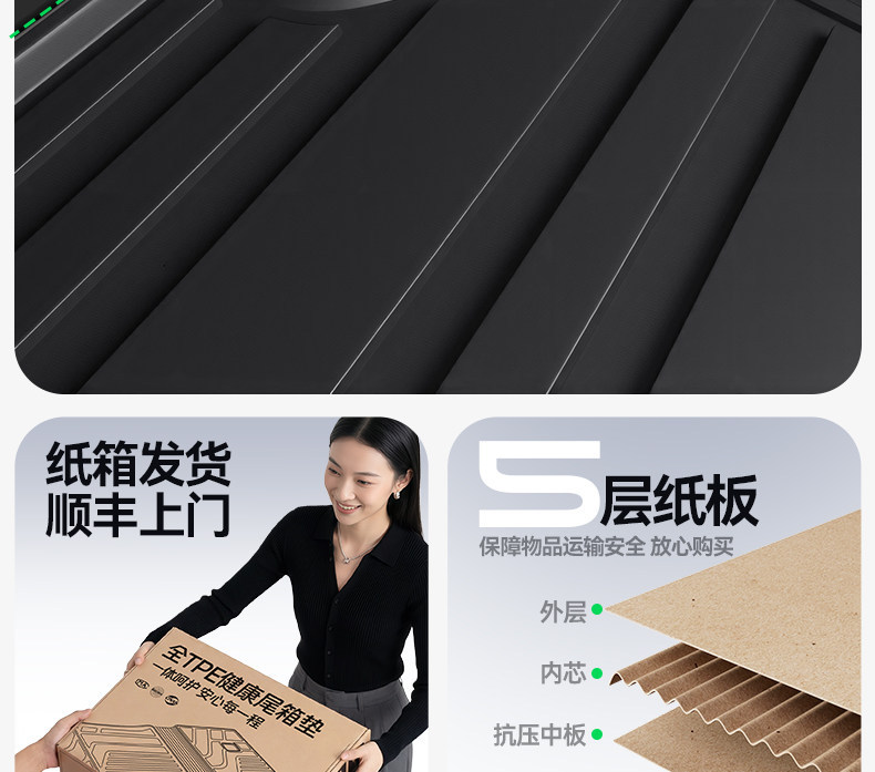 Suitable for Fengyun T7, TPE26 one-piece trunk mat, foot mat, car modification accessories and supplies