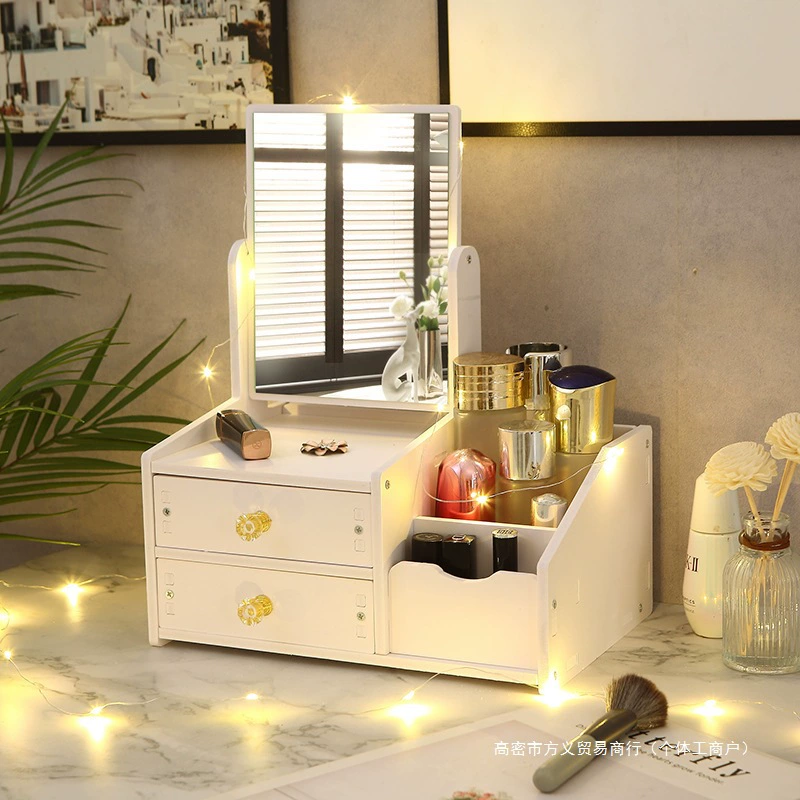 Table storage box, dressing table for skin care, face mask, lipstick, internet celebrity