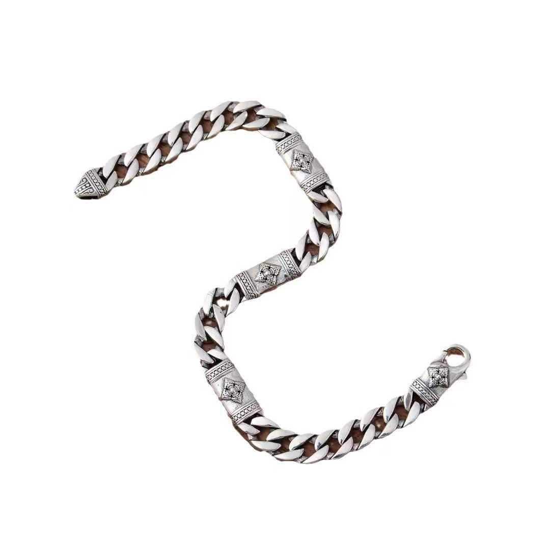 Herren Cuban Link Armband Edelstahl Wasserdicht Und Stabil_voghion.com