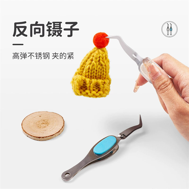 Ked Youyou FNZ-01 обратный пинцет с кончиками колена пинцет ручной инструмент для шитья щепотка экспериментальный зажим для повязки