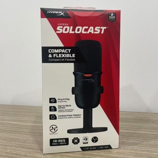 Hyperx Solocast Sound Pulse Microphone USB Computer Game E-Sports Live Broadcast Microphone Cross-Border Export Hot Model