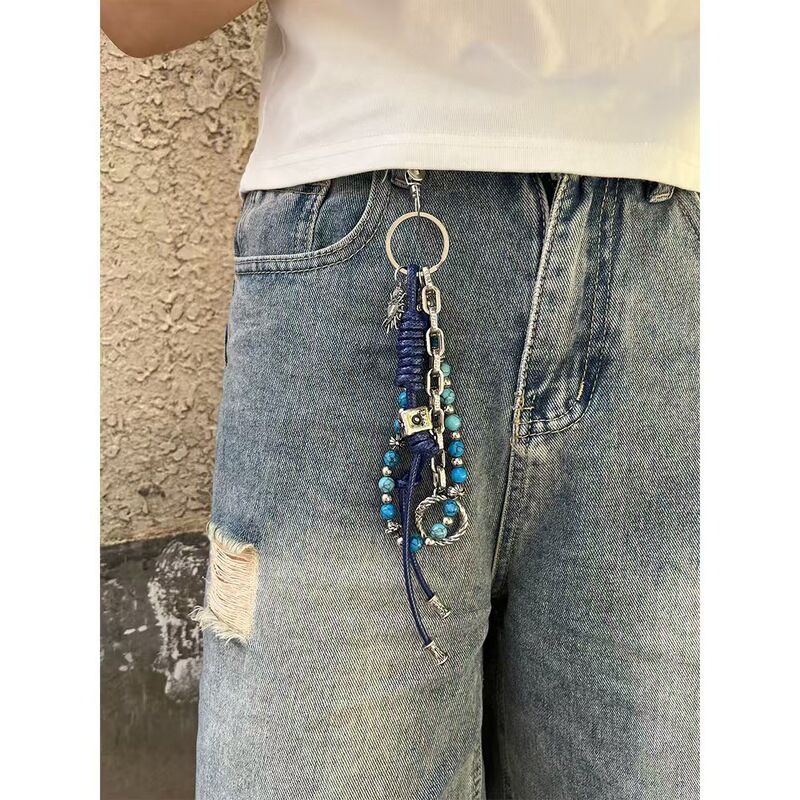 cleanfit金属c珍珠裤链男女y2k朋克嘻哈美式高街复古个性腰链配饰|undefined