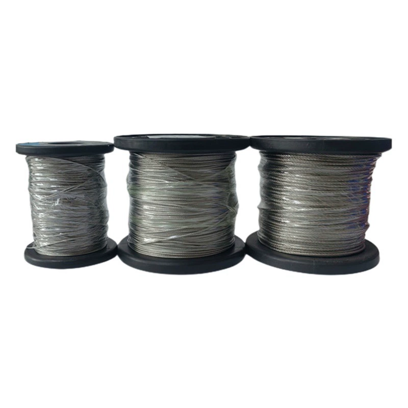 Прямая поставка с завода 304 трос из нержавеющей стали многожильный мягкий стеллаж для сушки канат подъемный трос 0,3 мм-20 мм