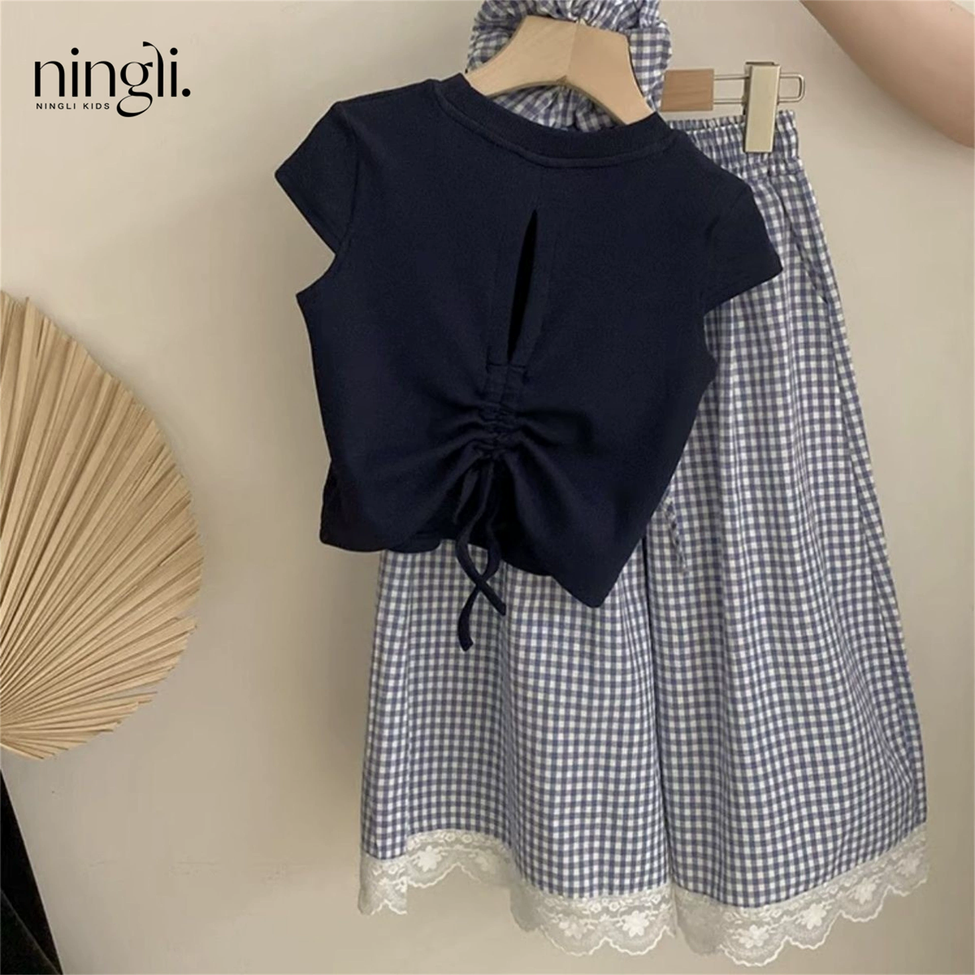 柠里 Summer set, summer clothes, T-shirt, with short sleeve